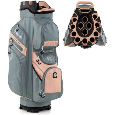 CostwaySac de Golf pour Chariot Sac de Golf Moulé avec Fermeture à Glissière et 14 Compartiments Pleine Longueur Sac de Golf Léger Orange - Publicité CostwaySac de Golf pour Chariot Sac de Golf Moulé avec Fermeture à Glissière et 14 Compartiments Pleine Longueur Sac de Golf Léger Orange - Publicité