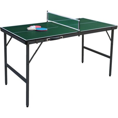 CostwayTable de Ping-Pong Pliable 152,5 x 76 cm Table de Tennis Portable avec Filet 2 Raquettes & Balles Pré-Assemblée Jeu Familial Vert - Publicité CostwayTable de Ping-Pong Pliable 152,5 x 76 cm Table de Tennis Portable avec Filet 2 Raquettes & Balles Pré-Assemblée Jeu Familial Vert - Publicité