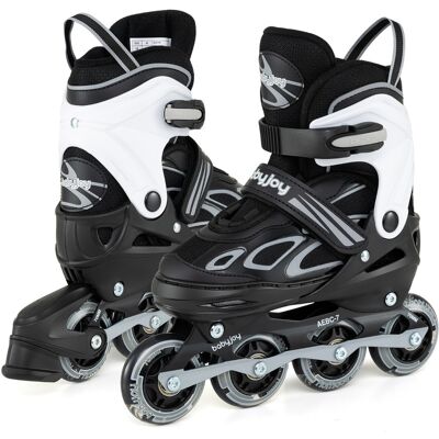 CostwayPatins à Roulettes en Ligne Réglables pour 7-9 Ans Rollers à Lame Réglable en 4 Tailles avec Roues Lumineuses Patins à Roulettes Noir - Publicité CostwayPatins à Roulettes en Ligne Réglables pour 7-9 Ans Rollers à Lame Réglable en 4 Tailles avec Roues Lumineuses Patins à Roulettes Noir - Publicité