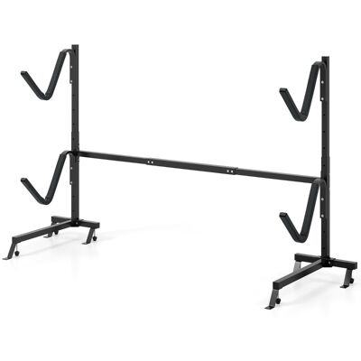 CostwaySupport Autonome pour Kayak Rangement pour Planches de Surf avec Base Patins Réglables Couvercles Rembourrés Capacité de Charge 80 KG Noir - Publicité CostwaySupport Autonome pour Kayak Rangement pour Planches de Surf avec Base Patins Réglables Couvercles Rembourrés Capacité de Charge 80 KG Noir - Publicité