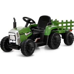 CostwayTracteur Electrique avec Remorque pour Enfants 3 Vitesses Lumières LED Fonctions Audio USB et Bluetooth Vert foncé - Publicité CostwayTracteur Electrique avec Remorque pour Enfants 3 Vitesses Lumières LED Fonctions Audio USB et Bluetooth Vert foncé - Publicité