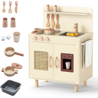 CostwayCuisine de Jeu pour Enfants Ensemble de Cuisine avec Machine à Glace Réaliste Cuisinière Accessoires et Évier Fonctionnel pour 4+ Ans Jaune - Publicité CostwayCuisine de Jeu pour Enfants Ensemble de Cuisine avec Machine à Glace Réaliste Cuisinière Accessoires et Évier Fonctionnel pour 4+ Ans Jaune - Publicité