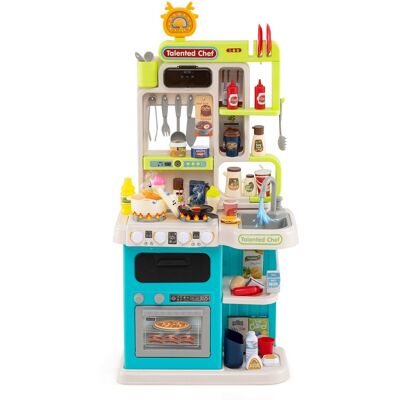 CostwayEnsemble de Cuisine pour Enfants Cuisine Jouet d Imitation avec Sons et Lumières Réchaud Cuisinière à Vapeur Évier de Jeu pour 3+ Ans Bleu - Publicité CostwayEnsemble de Cuisine pour Enfants Cuisine Jouet d Imitation avec Sons et Lumières Réchaud Cuisinière à Vapeur Évier de Jeu pour 3+ Ans Bleu - Publicité