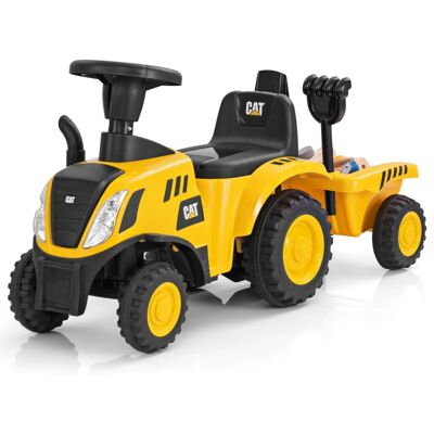 CostwayTracteur Sous Licence Caterpillar Tracteur Pied au Sol avec Remorque Amovible Pelle Râteau Klaxon Lumières LED les 18 Mois à 3 Ans Jaune - Publicité CostwayTracteur Sous Licence Caterpillar Tracteur Pied au Sol avec Remorque Amovible Pelle Râteau Klaxon Lumières LED les 18 Mois à 3 Ans Jaune - Publicité