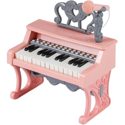 CostwayMini Piano Clavier pour Enfants Piano Électrique 25 Touches avec Pupitre & Microphone Instrument de Musique Éducatif pour 3+ Ans Rose - Publicité CostwayMini Piano Clavier pour Enfants Piano Électrique 25 Touches avec Pupitre & Microphone Instrument de Musique Éducatif pour 3+ Ans Rose - Publicité