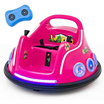 CostwayAuto-tamponneuse Électrique 12 V avec rotation à 360° Télécommande Lumières Musique intégrée Connexion sans Fil pour Enfants de 3-8 Ans Rose - Publicité CostwayAuto-tamponneuse Électrique 12 V avec rotation à 360° Télécommande Lumières Musique intégrée Connexion sans Fil pour Enfants de 3-8 Ans Rose - Publicité