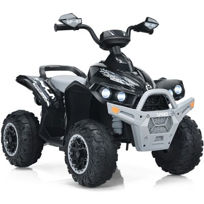 CostwayQuad Electrique pour Enfants 12V7Ah LED Musique Pédale Klaxon 3-4 km/h pour Enfants de 3 à 8 ans Naturel + Gris - Publicité CostwayQuad Electrique pour Enfants 12V7Ah LED Musique Pédale Klaxon 3-4 km/h pour Enfants de 3 à 8 ans Naturel + Gris - Publicité