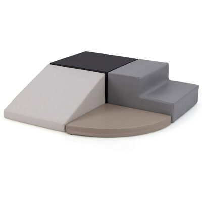 CostwayEnsemble de Blocs en Mousse pour Grimper et Ramper pour Bébé Ensemble de Blocs de Construction Doux Noir - Publicité CostwayEnsemble de Blocs en Mousse pour Grimper et Ramper pour Bébé Ensemble de Blocs de Construction Doux Noir - Publicité