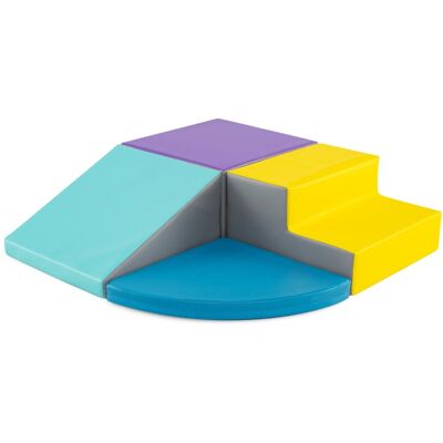 Costway - 4-Piece Foam Blocks - Bleu - Blocs de jeu mous - Publicité Costway - 4-Piece Foam Blocks - Bleu - Blocs de jeu mous - Publicité