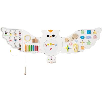 CostwayPanneaux d'Activité Murale Hibou Tableau d'Activités Éducatives 11-en-1 pour Tout-Petits Jouet Sensoriel Montessori en Bois Blanc - Publicité CostwayPanneaux d'Activité Murale Hibou Tableau d'Activités Éducatives 11-en-1 pour Tout-Petits Jouet Sensoriel Montessori en Bois Blanc - Publicité