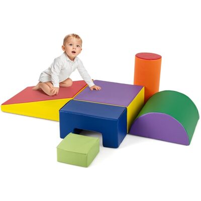 Costway6PCS Blocs de Construction en Mousse Jouets Educatifs pour Dvelopper les Cpacités Mtrices des Bébés modèle 3 Jaune - Publicité Costway6PCS Blocs de Construction en Mousse Jouets Educatifs pour Dvelopper les Cpacités Mtrices des Bébés modèle 3 Jaune - Publicité
