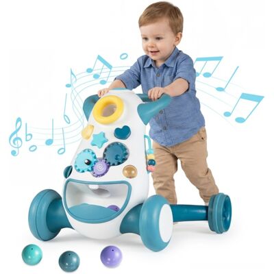 CostwayTrotteur Montessori pour Bébés Jouet Éducatif pour Enfants avec Musique et Lumières Trieur de Formes Engrenages Rotatifs Bleu - Publicité CostwayTrotteur Montessori pour Bébés Jouet Éducatif pour Enfants avec Musique et Lumières Trieur de Formes Engrenages Rotatifs Bleu - Publicité