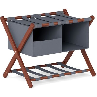 CostwayRepose-Valise avec Sac de Rangement Charge 50 kg Montage sans Outils Convient aux Bagages 28 Pouces pour Chambre Hôtel Gris - Publicité CostwayRepose-Valise avec Sac de Rangement Charge 50 kg Montage sans Outils Convient aux Bagages 28 Pouces pour Chambre Hôtel Gris - Publicité