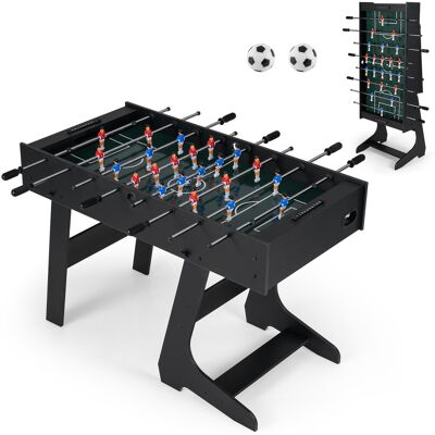 CostwayBaby-Foot Table de Pliable Foot d'intérieur Pliable avec 22 Figurines 2 Balles 2 Marqueurs de Scores Jeu de Football 121 x 60,5 x 81CM Noir - Publicité CostwayBaby-Foot Table de Pliable Foot d'intérieur Pliable avec 22 Figurines 2 Balles 2 Marqueurs de Scores Jeu de Football 121 x 60,5 x 81CM Noir - Publicité