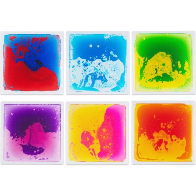 CostwayLot de 6 Dalles Sensorielles de Sol, Tapis de Jeu 30x30 cm Liquide Coloré en Mouvement, Antidérapante Épaisseur 7mm Charge 120kg - Publicité CostwayLot de 6 Dalles Sensorielles de Sol, Tapis de Jeu 30x30 cm Liquide Coloré en Mouvement, Antidérapante Épaisseur 7mm Charge 120kg - Publicité