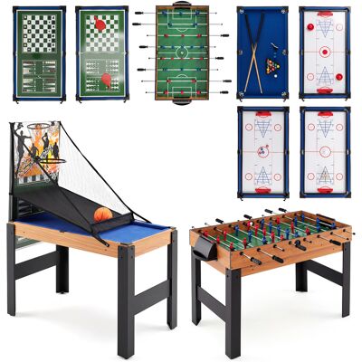 CostwayTable de Baby-Foot 14 en 1 avec Billard Hockey et Tennis Table Multijeux avec Marqueur Manuel et Pieds Réglables 104x57x140 cm Naturel - Publicité CostwayTable de Baby-Foot 14 en 1 avec Billard Hockey et Tennis Table Multijeux avec Marqueur Manuel et Pieds Réglables 104x57x140 cm Naturel - Publicité