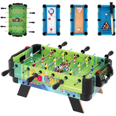 CostwayTable de Jeu 4 en 1 Babyfoot Curling Billard Bowling Table Multi-Sports à Petits Pieds avec Accessoires et Plateaux de Jeu Empilables - Publicité CostwayTable de Jeu 4 en 1 Babyfoot Curling Billard Bowling Table Multi-Sports à Petits Pieds avec Accessoires et Plateaux de Jeu Empilables - Publicité