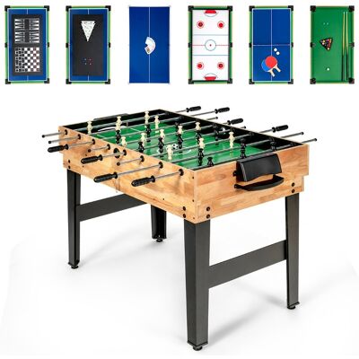 CostwayTable de Jeu Multi-Jeux Ensemble Combo 10-en-1 avec Baby-foot Hockey Tennis de Table Billard Shuffleboard Bowling Échecs Cartes Dames Coloré - Publicité CostwayTable de Jeu Multi-Jeux Ensemble Combo 10-en-1 avec Baby-foot Hockey Tennis de Table Billard Shuffleboard Bowling Échecs Cartes Dames Coloré - Publicité