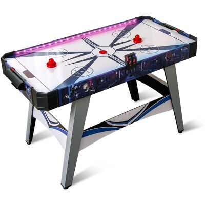 CostwayTable de Jeu de Hockey sur Coussin d'Air Table de Jeu de Hockey Motorisée avec 2 Poussoirs et Palets Repose-pieds Réglables Blanc - Publicité CostwayTable de Jeu de Hockey sur Coussin d'Air Table de Jeu de Hockey Motorisée avec 2 Poussoirs et Palets Repose-pieds Réglables Blanc - Publicité