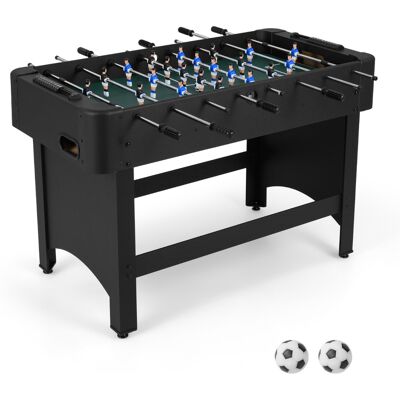 CostwayTable de Babyfoot Table de Jeu de Football de Compétition Pleine Taille 119CM avec 22 Joueurs 2 Balles & Compteurs Coulissants Noir - Publicité CostwayTable de Babyfoot Table de Jeu de Football de Compétition Pleine Taille 119CM avec 22 Joueurs 2 Balles & Compteurs Coulissants Noir - Publicité