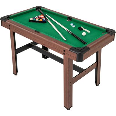 CostwayTable de Billard de 122 cm en Bois avec Jeu Complet de Boules 2 Queues de Billard 2 Craies Triangle Brosse Table Compacte Vert - Publicité CostwayTable de Billard de 122 cm en Bois avec Jeu Complet de Boules 2 Queues de Billard 2 Craies Triangle Brosse Table Compacte Vert - Publicité