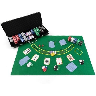 CostwayCoffret de Poker avec 500 jetons Mallette de Poker pour 2 à 4 Joueurs Verrouillable en aluminium jeux de cartes dés Noir - Publicité CostwayCoffret de Poker avec 500 jetons Mallette de Poker pour 2 à 4 Joueurs Verrouillable en aluminium jeux de cartes dés Noir - Publicité
