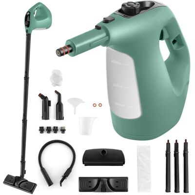 CostwayNettoyeur Vapeur Portatif Nettoyeur Vapeur Sous Pression 1400W Vapeur Continue Illimitée Réservoir d Eau 400 ml Vert - Publicité CostwayNettoyeur Vapeur Portatif Nettoyeur Vapeur Sous Pression 1400W Vapeur Continue Illimitée Réservoir d Eau 400 ml Vert - Publicité