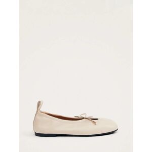 Alohas Alohas Cream Rosalind Leather Ballet Shoes Cream EU 41 (UK 8) - Publicité Alohas Alohas Cream Rosalind Leather Ballet Shoes Cream EU 41 (UK 8) - Publicité