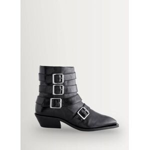 Alohas Alohas Black Eras Leather Ankle Boots - Publicité Alohas Alohas Black Eras Leather Ankle Boots - Publicité