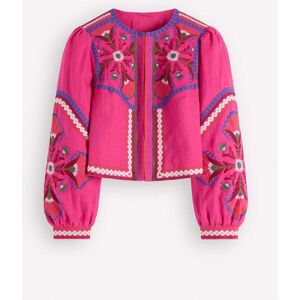 Boden Veste Boden en lin brodé - Publicité Boden Veste Boden en lin brodé - Publicité