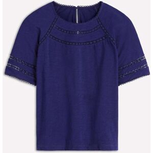 Boden Boden Blue Poppy Trim Crew Neck T-shirt - Publicité Boden Boden Blue Poppy Trim Crew Neck T-shirt - Publicité