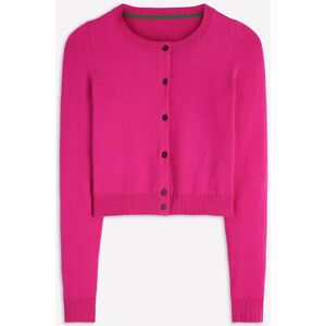 Boden Boden Pink Emilia Cotton Cropped Cardigan - Publicité Boden Boden Pink Emilia Cotton Cropped Cardigan - Publicité
