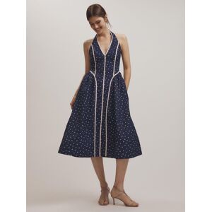 Anthropologie Anthropologie Maeve Halter-Neck Heart Print Blue Midi Dress Blue L (EU 44-46) - Publicité Anthropologie Anthropologie Maeve Halter-Neck Heart Print Blue Midi Dress Blue L (EU 44-46) - Publicité