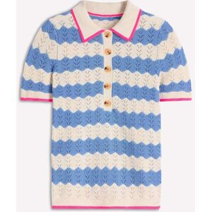 Boden Boden Cream Pointelle Henley T-Shirt - Publicité Boden Boden Cream Pointelle Henley T-Shirt - Publicité