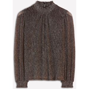 Boden Boden Metallic Smocked Neck Metallic Blouse - Publicité Boden Boden Metallic Smocked Neck Metallic Blouse - Publicité