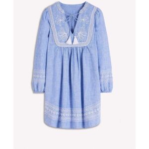 Boden Robe Boden Pia à empiècement en lin Bleu EU 38 Regular (UK 10 R) - Publicité Boden Robe Boden Pia à empiècement en lin Bleu EU 38 Regular (UK 10 R) - Publicité