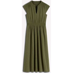 Boden Boden Green Alba Smocked Jersey Midi Dress Green EU 40 Regular (UK 12 R) - Publicité Boden Boden Green Alba Smocked Jersey Midi Dress Green EU 40 Regular (UK 12 R) - Publicité