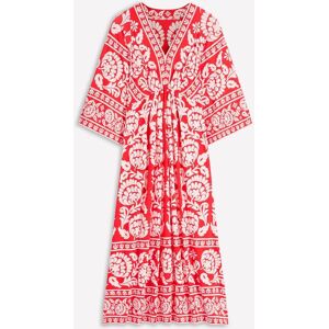 Boden Boden Red Nell Kimono Midi Jersey Dress Red EU 38 Regular (UK 10 R) - Publicité Boden Boden Red Nell Kimono Midi Jersey Dress Red EU 38 Regular (UK 10 R) - Publicité