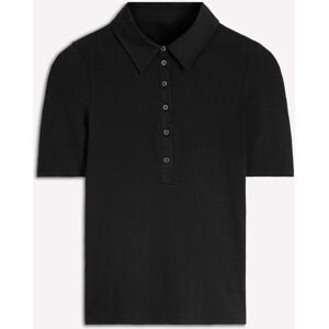 Boden Boden Black Collared Ribbed Henley T-Shirt - Publicité Boden Boden Black Collared Ribbed Henley T-Shirt - Publicité