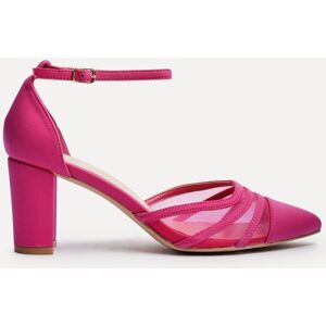 Linzi Linzi Pink Tasha Block Court Heels Shoes With Mesh Front Detail Pink 4 EU 37 - Publicité Linzi Linzi Pink Tasha Block Court Heels Shoes With Mesh Front Detail Pink 4 EU 37 - Publicité