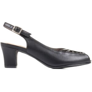 Pavers Pavers Peep Toe Slingback High Heels Noir EU 37 (UK 4) - Publicité Pavers Pavers Peep Toe Slingback High Heels Noir EU 37 (UK 4) - Publicité