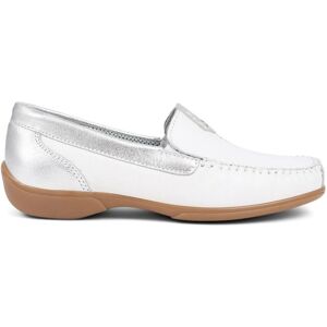 Pavers Mocassins en cuir Pavers White-silver EU 40 (UK 7) - Publicité Pavers Mocassins en cuir Pavers White-silver EU 40 (UK 7) - Publicité