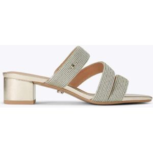 Carvela Carvela Silver Chrome Gala Block Mule Jewel Sandals - Publicité Carvela Carvela Silver Chrome Gala Block Mule Jewel Sandals - Publicité