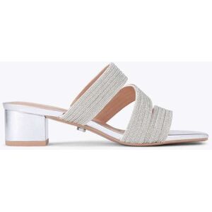 Carvela Carvela Silver Gala Block Mule Jewel Sandals - Publicité Carvela Carvela Silver Gala Block Mule Jewel Sandals - Publicité