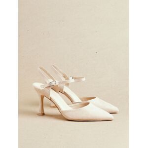 Linzi Linzi Nude Duet Wide Fit Openback Heels With Ankle Straps Nude 4 EU 37 - Publicité Linzi Linzi Nude Duet Wide Fit Openback Heels With Ankle Straps Nude 4 EU 37 - Publicité