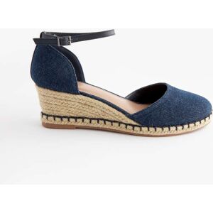 Next Denim Extra Wide Fit Forever Comfort Closed Toe Wedges - Publicité Next Denim Extra Wide Fit Forever Comfort Closed Toe Wedges - Publicité