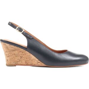 Jones Bootmaker Jones Bootmaker Navy Zahra Leather Wedges - Publicité Jones Bootmaker Jones Bootmaker Navy Zahra Leather Wedges - Publicité