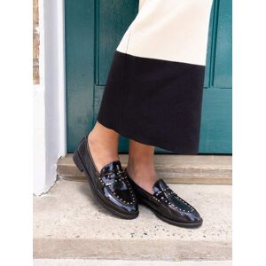 Novo Novo Black Chrome CARMELLA Stud Detail Loafers Black Chrome 5 EU 38 - Publicité Novo Novo Black Chrome CARMELLA Stud Detail Loafers Black Chrome 5 EU 38 - Publicité