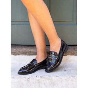Novo Novo Black Chrome Wide Fit Carmella Stud Detail Loafers Black Chrome 8 EU 41 - Publicité Novo Novo Black Chrome Wide Fit Carmella Stud Detail Loafers Black Chrome 8 EU 41 - Publicité