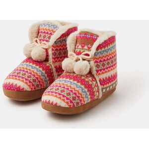 Accessorize Accessorize Pink Fair Isle Slipper Boots - Publicité Accessorize Accessorize Pink Fair Isle Slipper Boots - Publicité